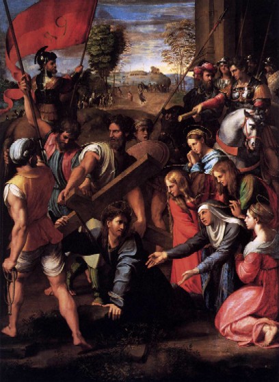 Christ Falls on the Way to Calvary by Raphael Sanzio (Santi), 1517