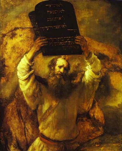 Rembrandt. Moses Smashing the Tables of the Law. 1659. Oil on canvas. Gemäldegalerie, Berlin, Germany